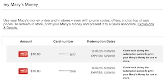 my macys money screenshot