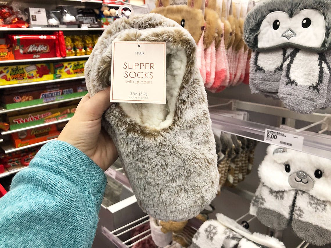 target slipper socks with grippers