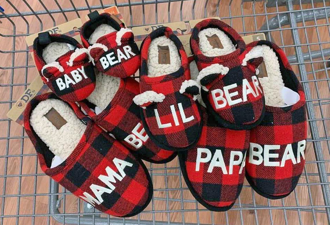 mama bear papa bear baby bear slippers