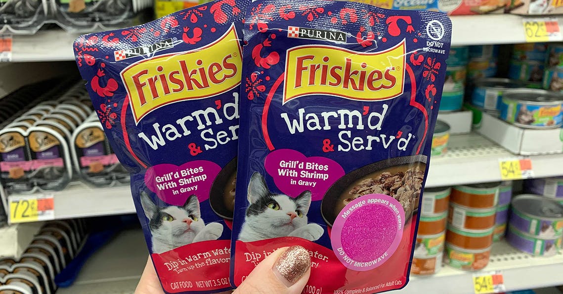 Friskies Warm'd & Serv'd Wet Cat Food, 0.34 at Walmart The Krazy