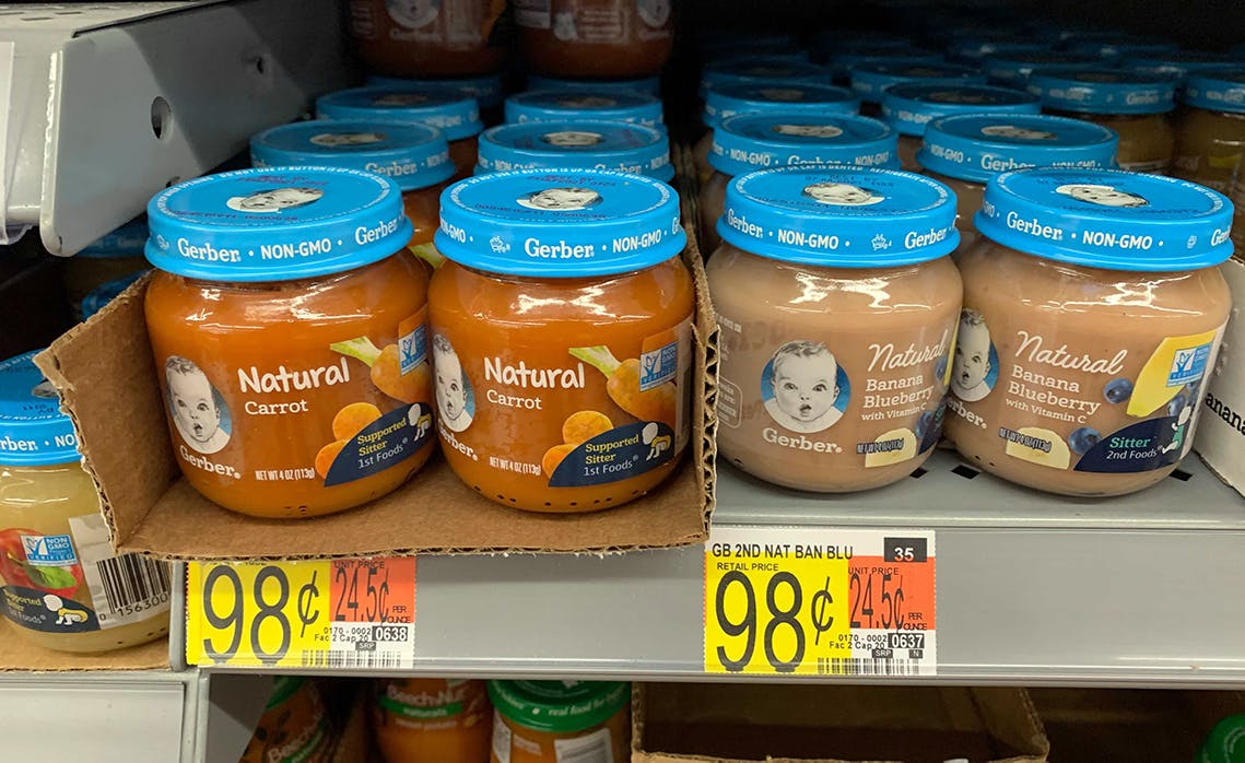 Gerber Baby Foods, Only $0.24 Each at Walmart - The Krazy Coupon Lady