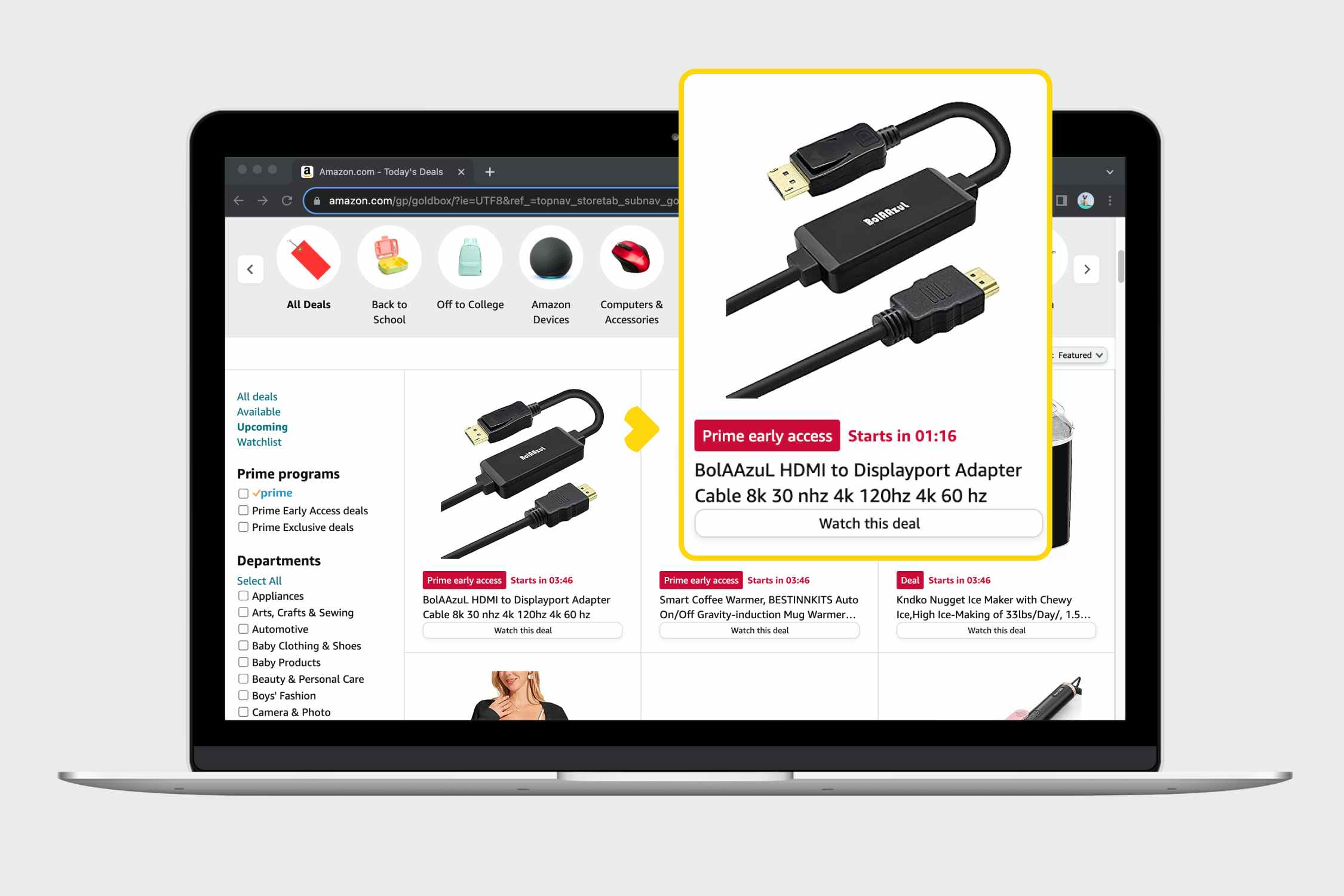 A daily low price store Here's How to Successfully Get a Lightning Deal  During Prime Day 2018, today's lightning deals 