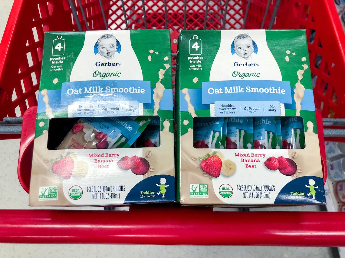 gerber organic oat milk smoothie