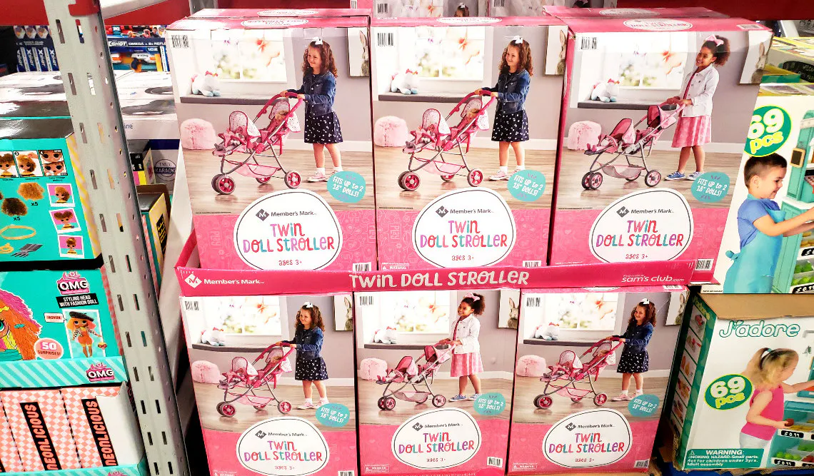 sam's club double stroller toy