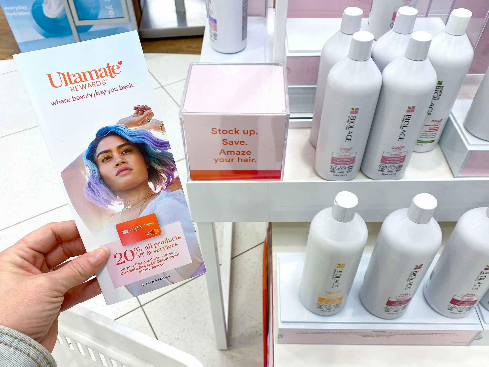 ultamate rewards brochure near jumbo love sale biolage shampoo bottles