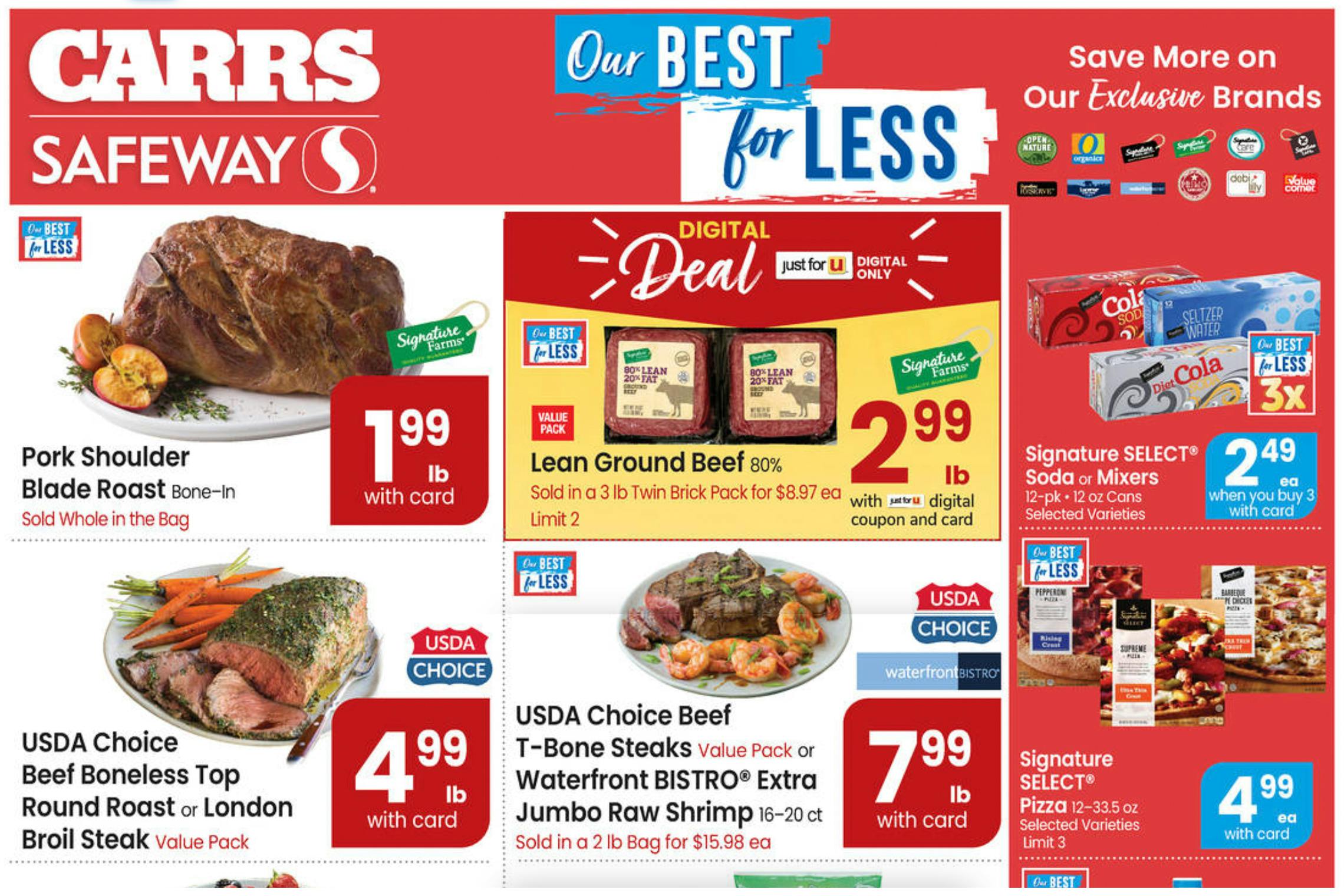 Carrs Safeway ad screenshot from Carrs website.