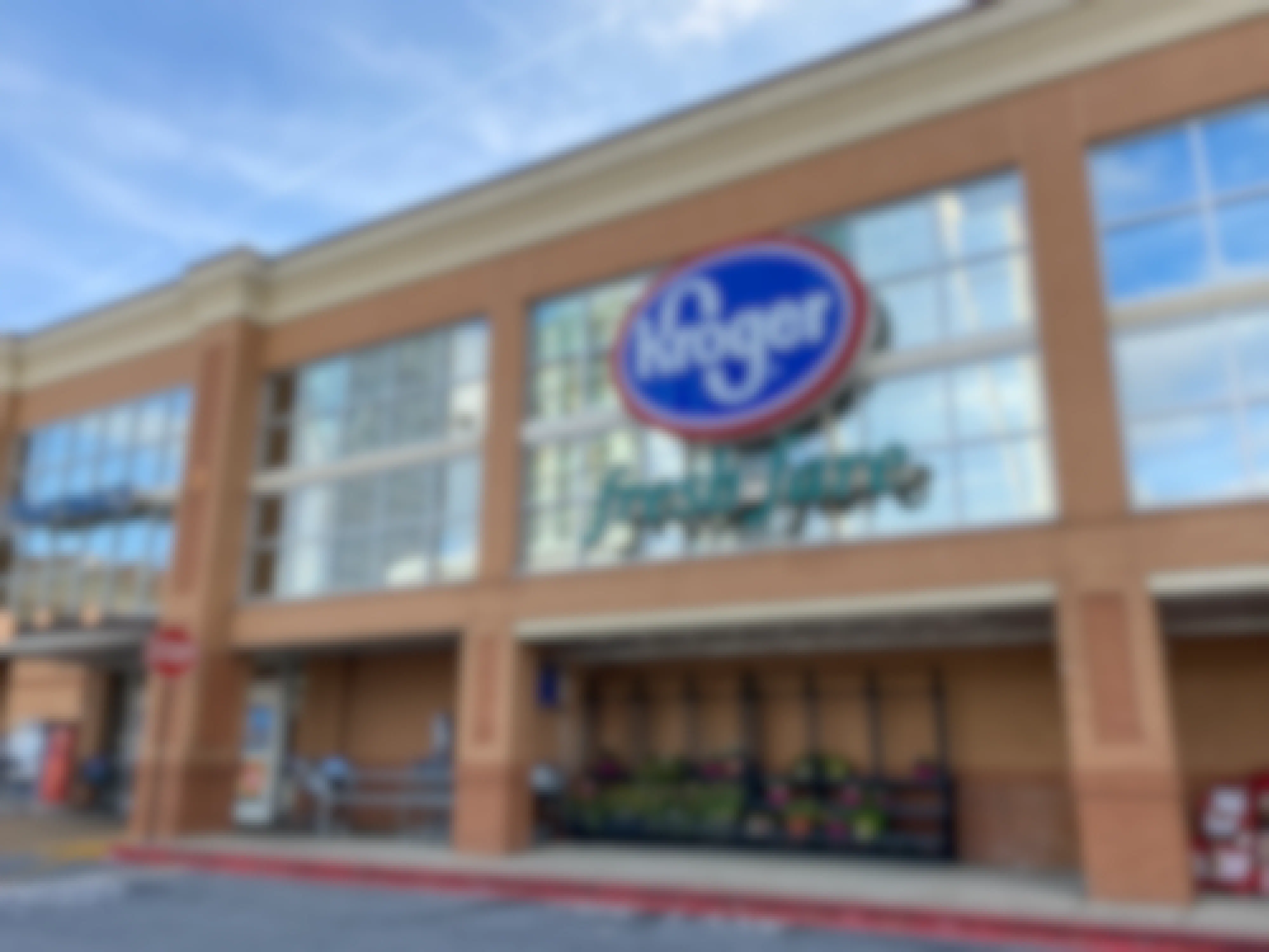 The exterior of the Kroger grocery store in the Buckhead District of Atlanta, GA