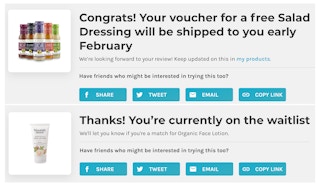 Social Nature voucher or waitlist page