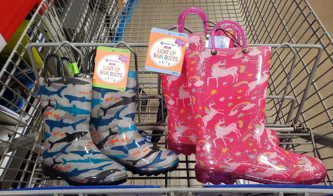 childrens rain boots that light up