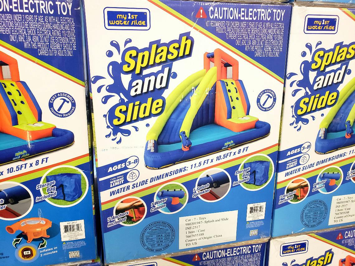 my first water slide splash and slide sam's club