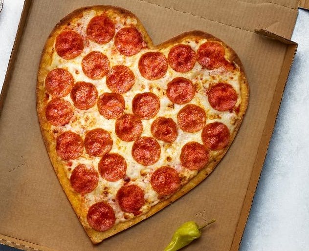 Papa Johns Heart Shaped Pizza 2025