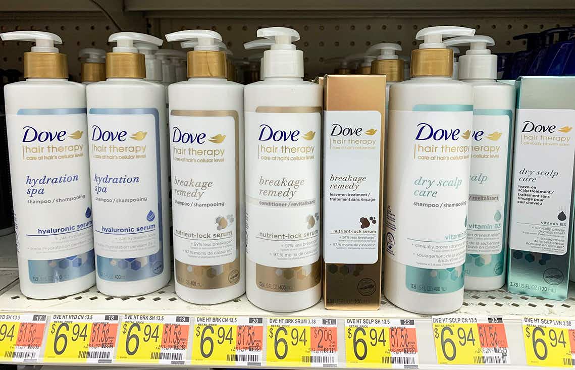 walmart-dove-hair-therapy-shampoos-shelf-sponsored-2021a