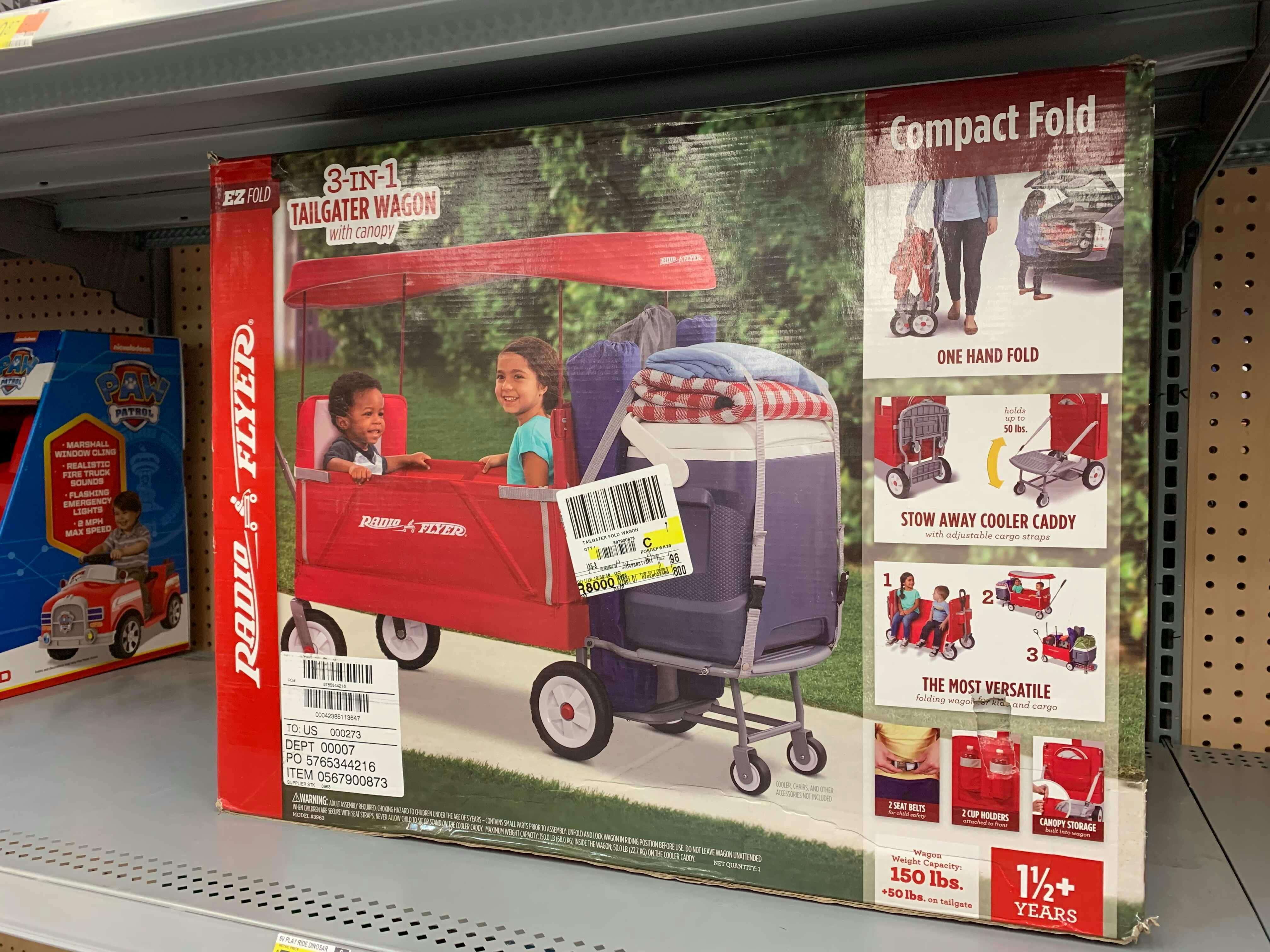 radio flyer wagon with tailgate