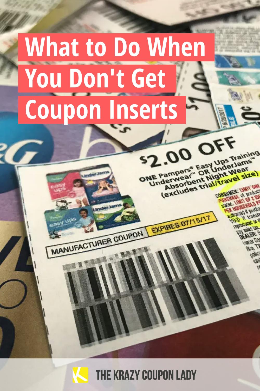 What to Do When You Don't Get All Your Sunday Coupon Inserts