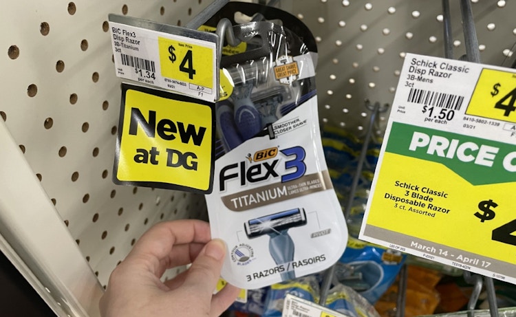 Bic razors at Dollar General