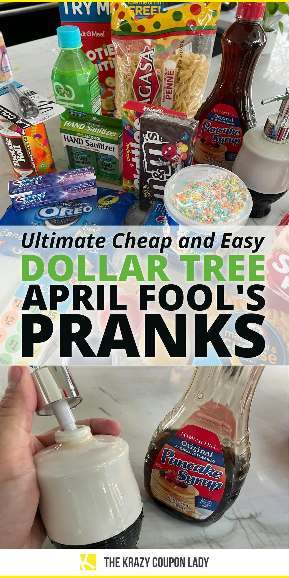 12+ Ultimate Dollar Tree April Fool's Pranks for $2.50 or Less