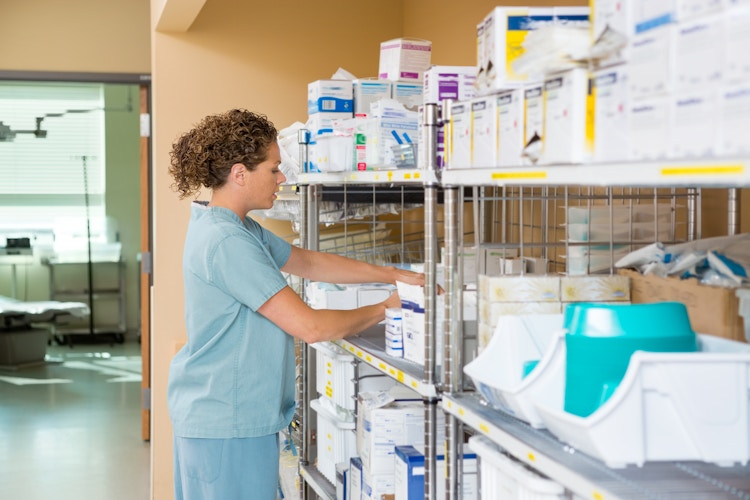 Nurse working at hospital