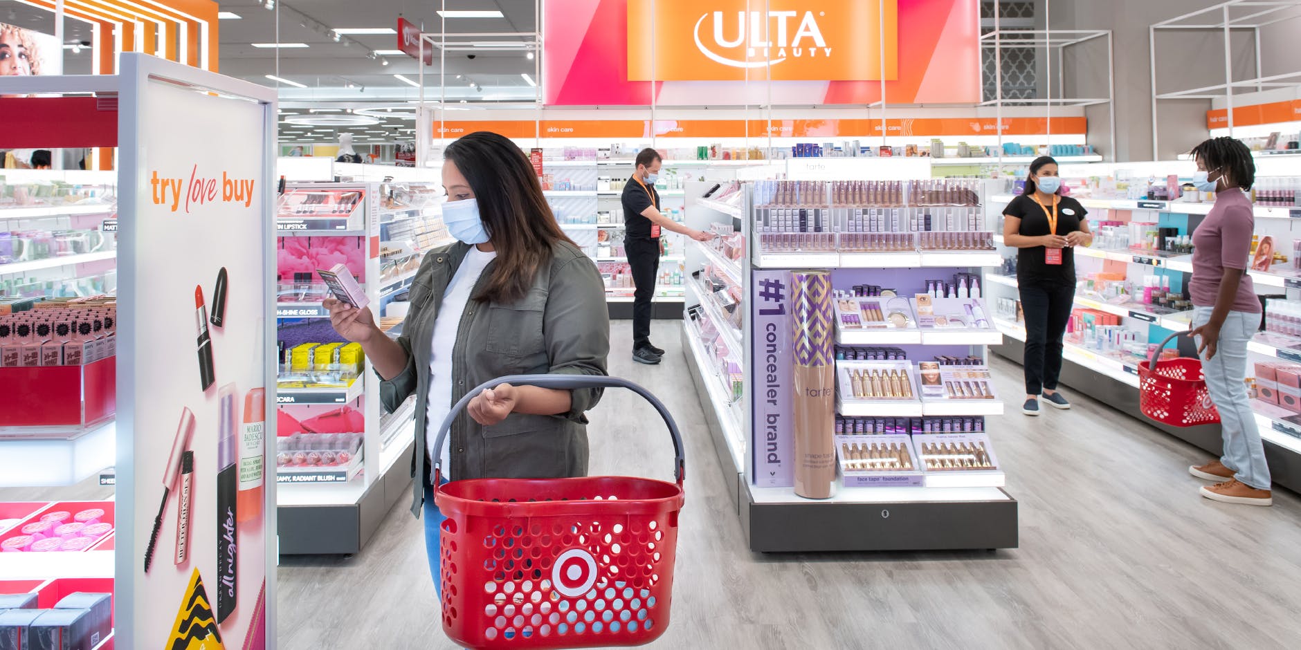 Ulta section within a Target store