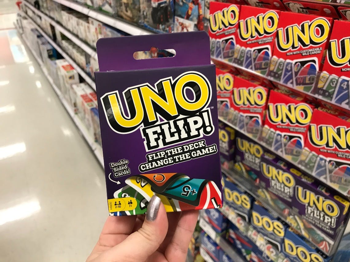 uno flip splash waterproof card game only 4 37 on amazon the krazy coupon lady