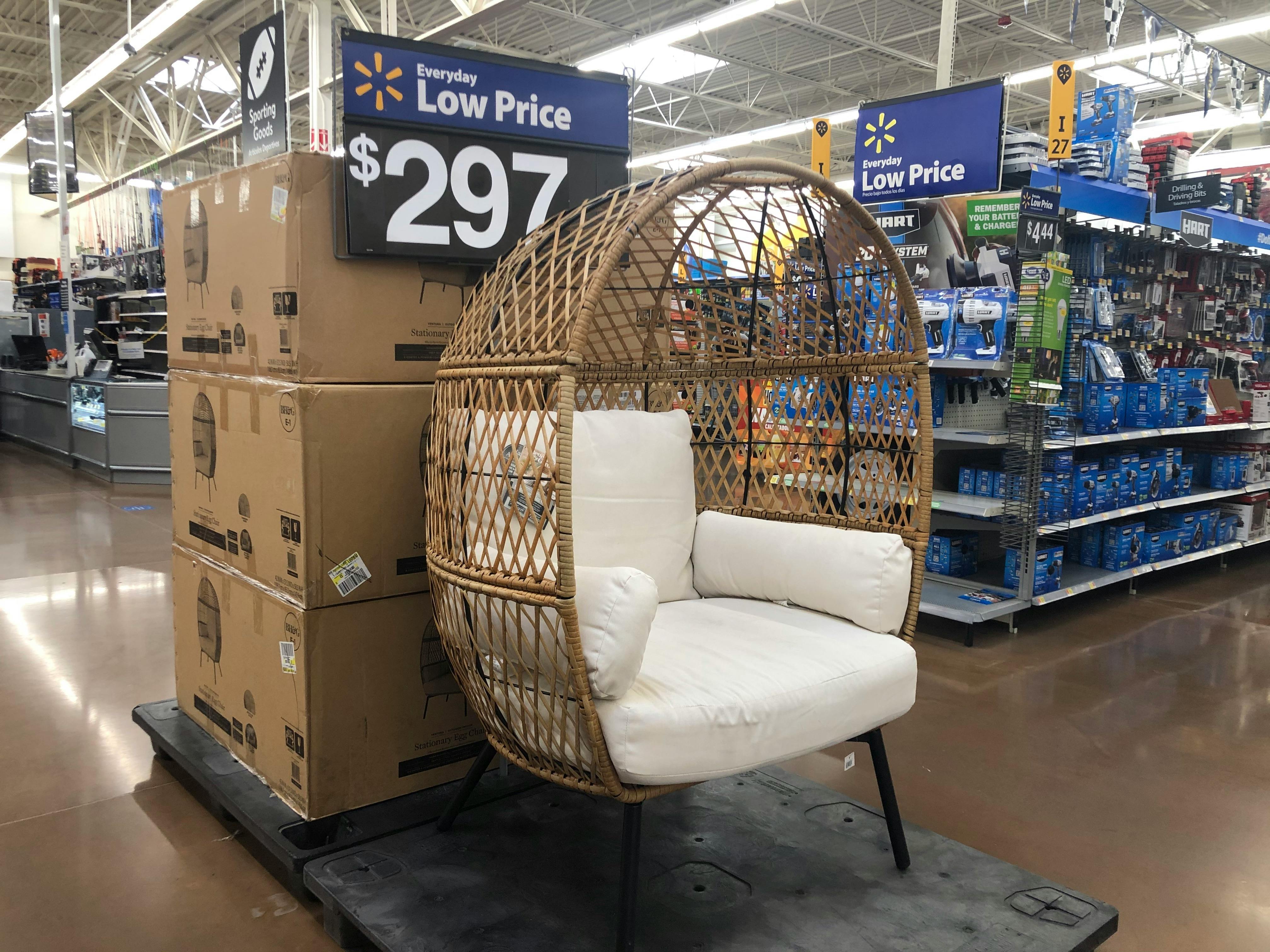 Available Now - Patio Egg Chair at Walmart - The Krazy Coupon Lady