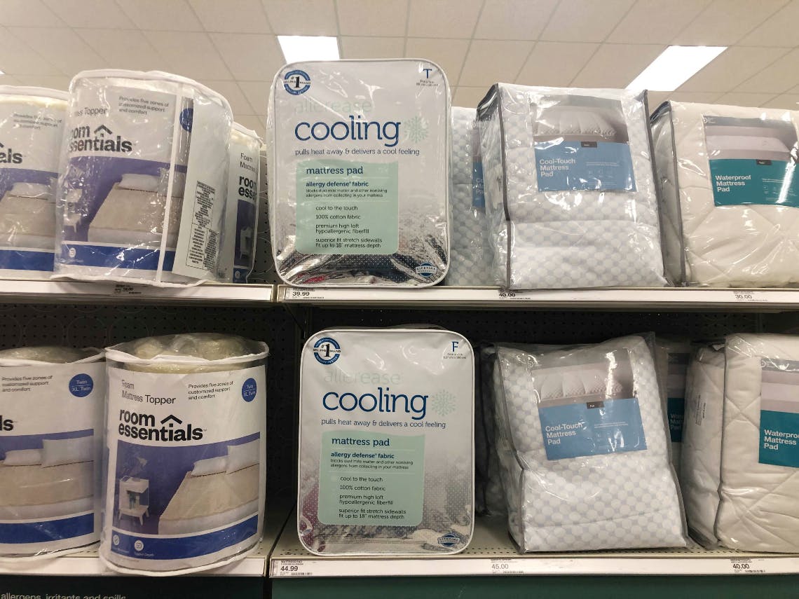 allerease cooling mattress pad queen