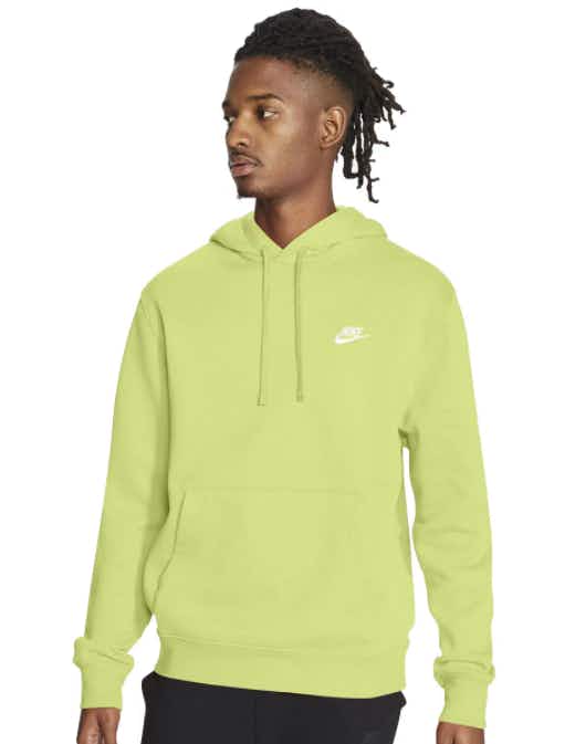 man wearing green nike hoodie