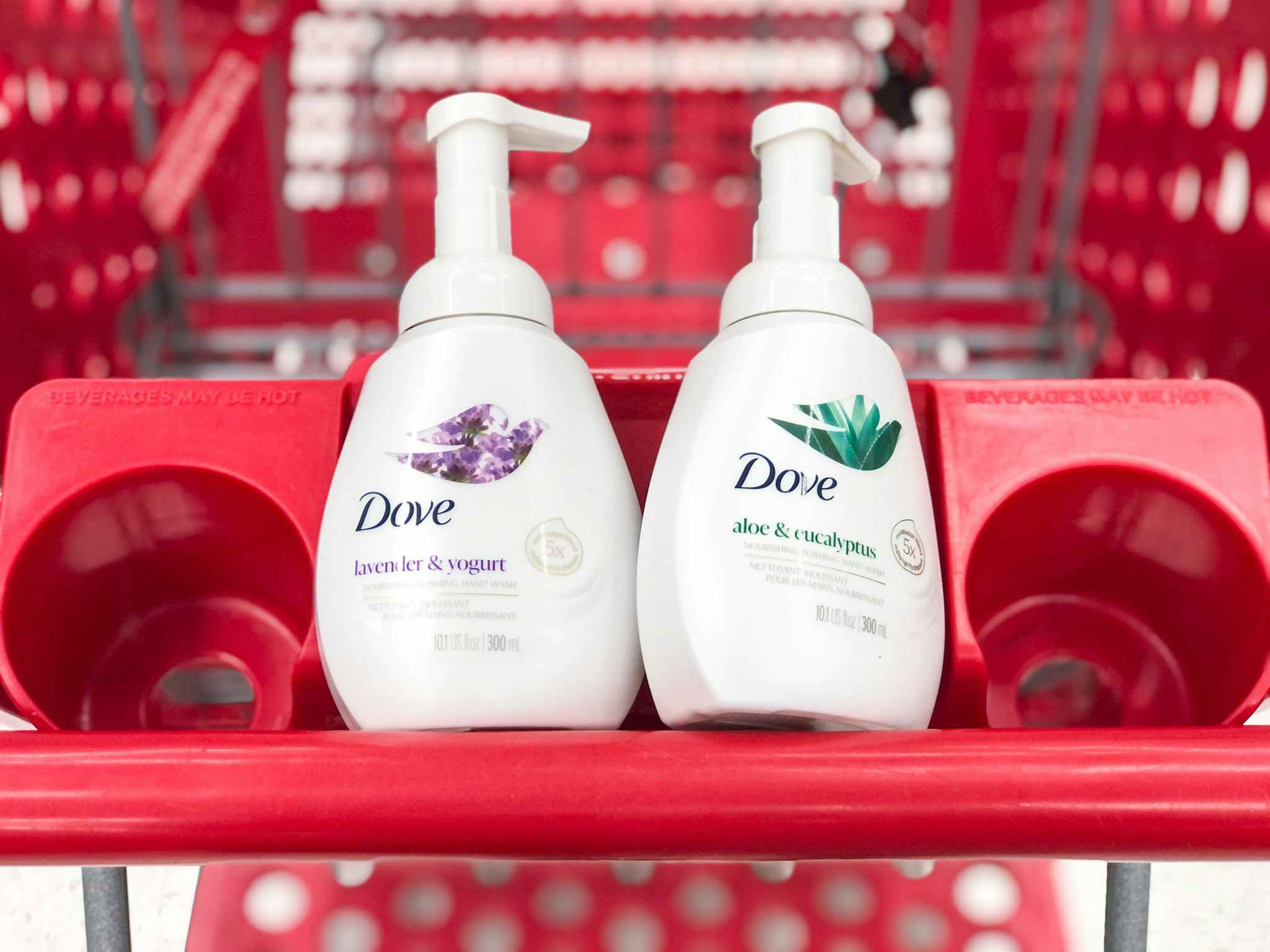 hand soap in cart