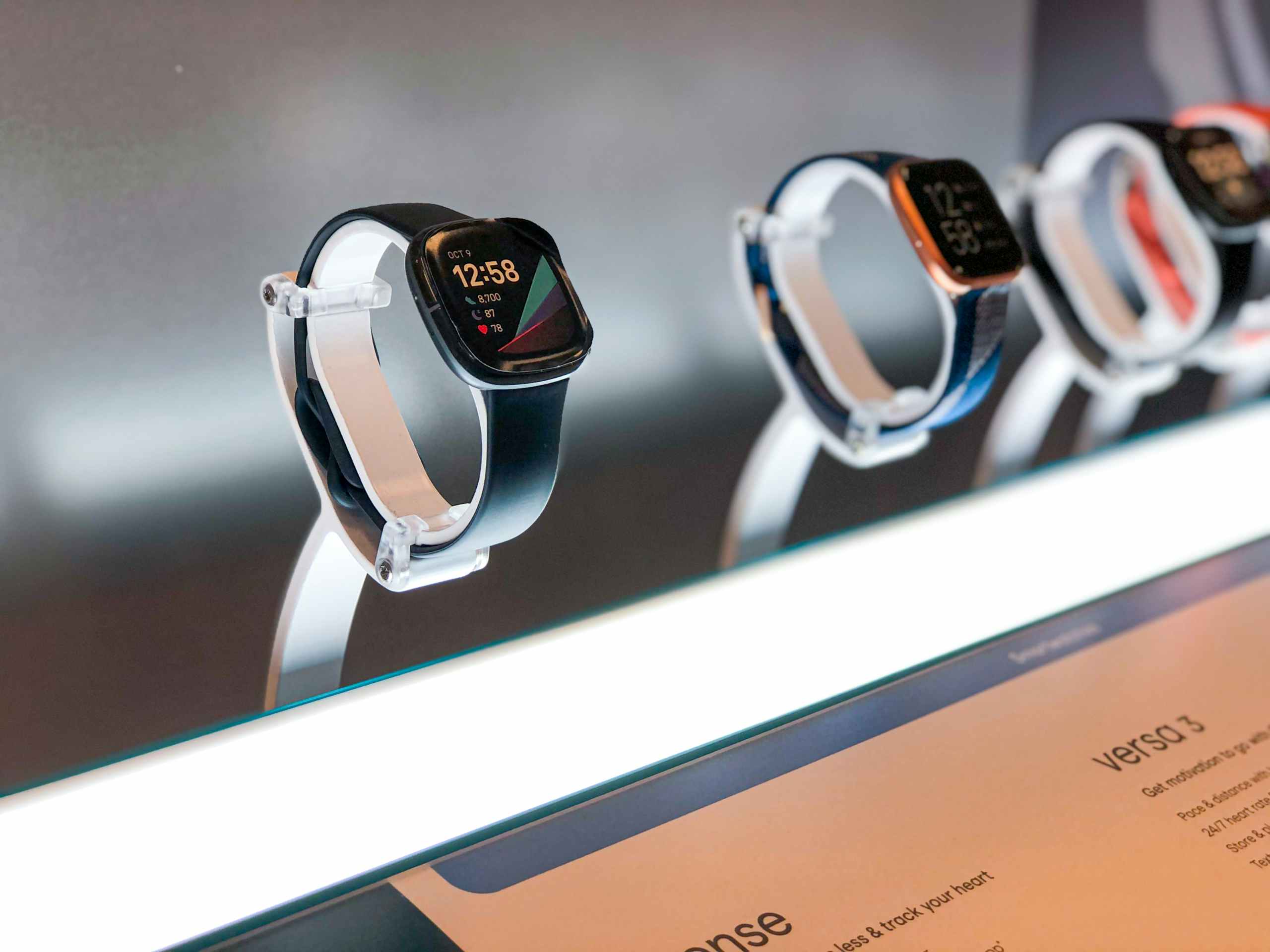 fitbit watches on display counter