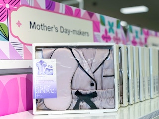 pajama set on shelf