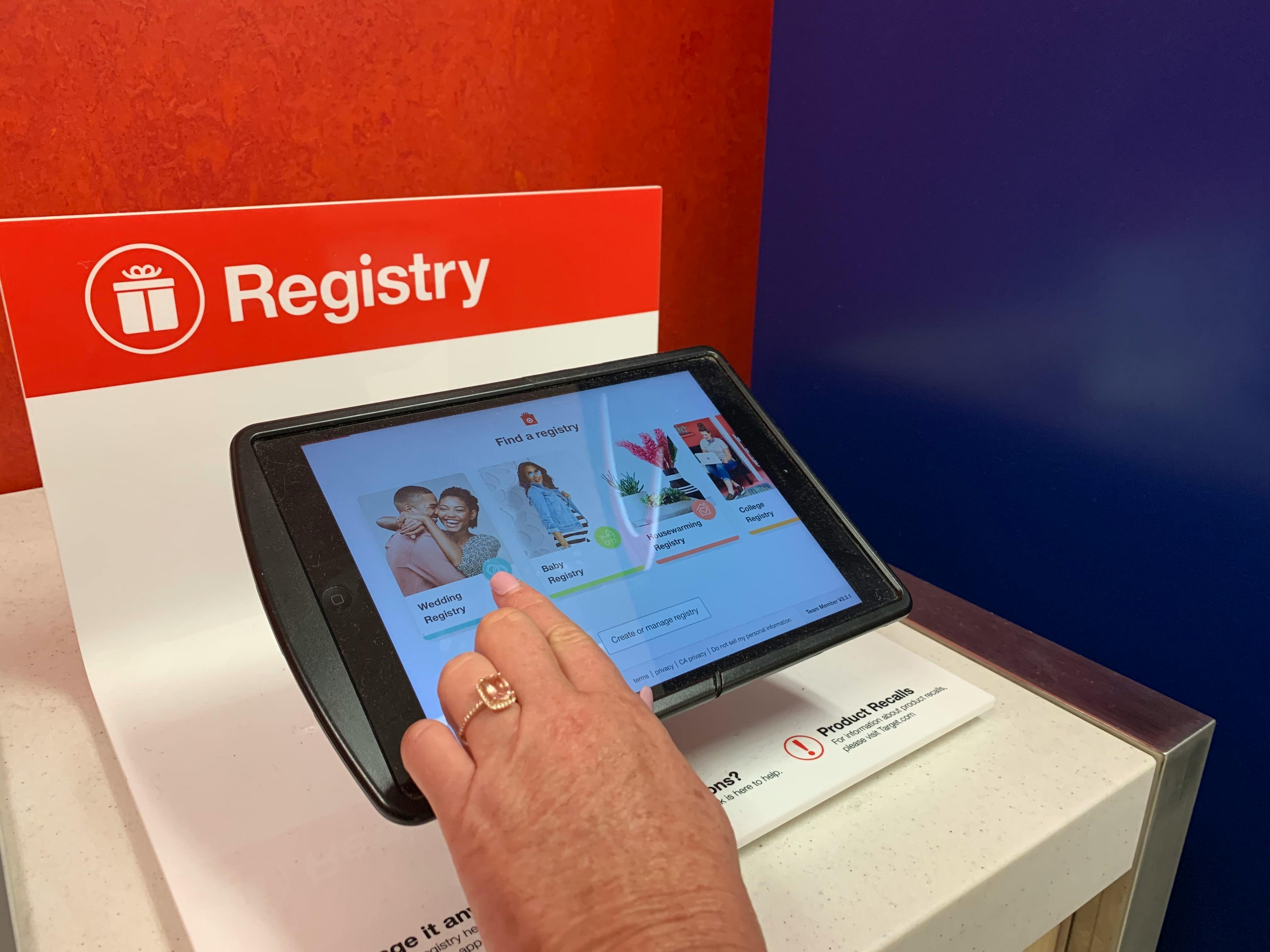 how to use target registry discount
