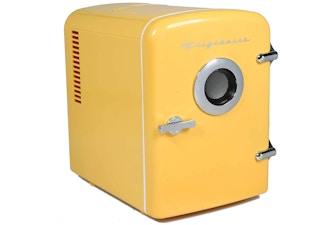 amazon frigidaire yellow retro mini fridge 1620564353 1620564354