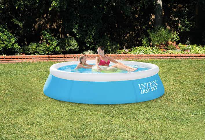 best buy Intex 6ftx20in Easy Set Inflatable Outdoor Kids Swimming Pool stock image 2021