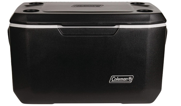 A Coleman hard cooler.