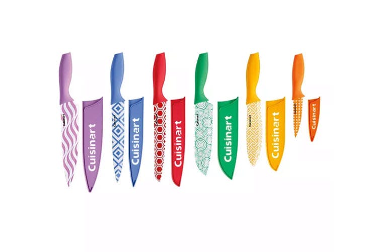A set of Cuisinart knives.