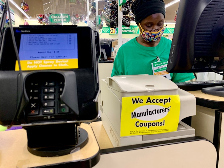 check out at dollar tree