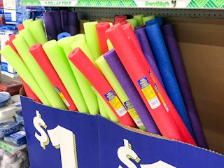 Pool noodles at Dollar Tree