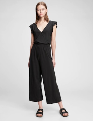gap factory Wrap-Front V-Neck Jumpsuit stock image 2021