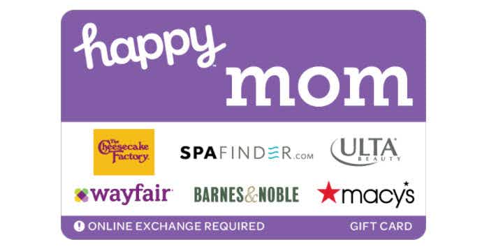A gift card for Mother's DAy.