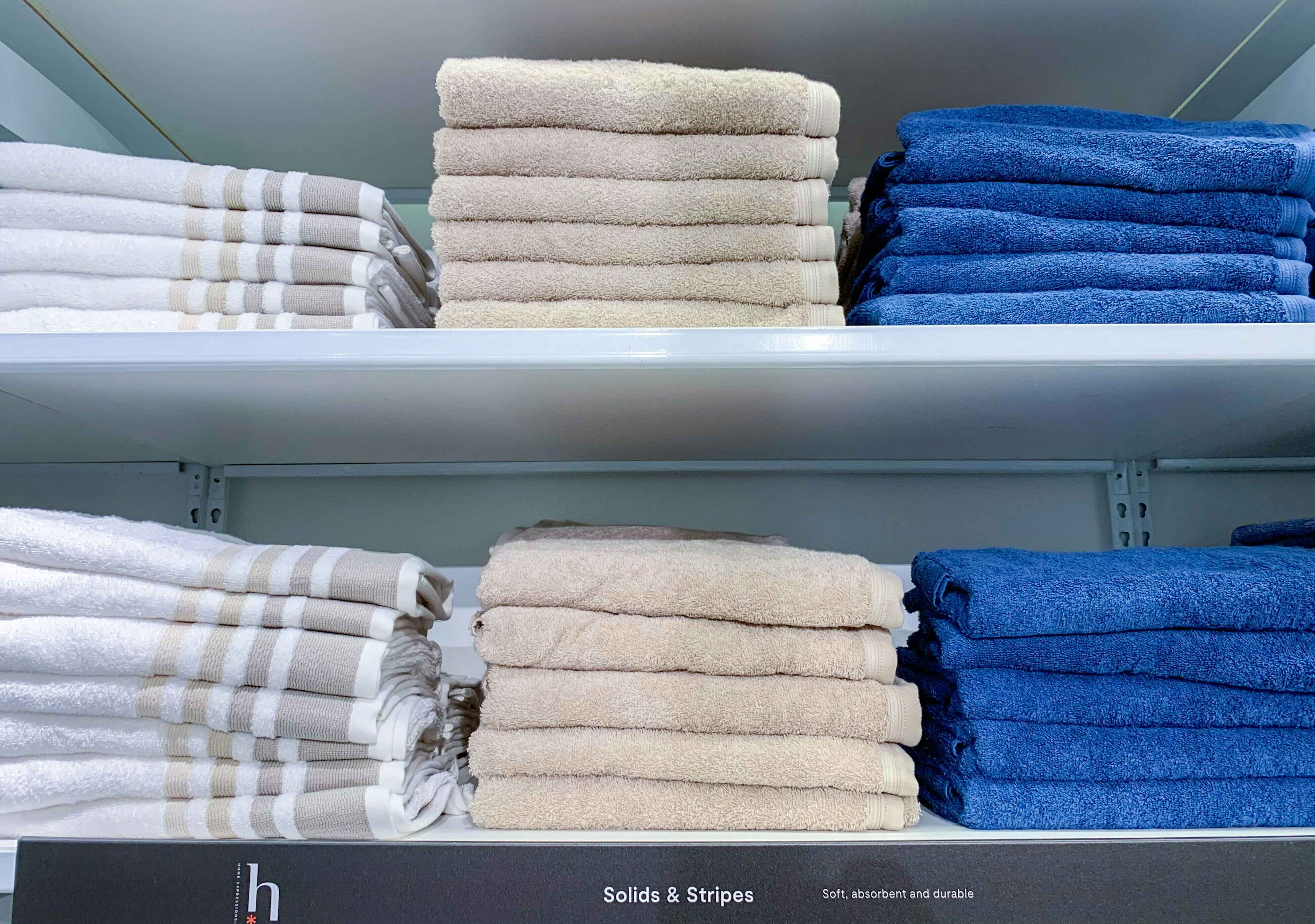 JCPenney Home Expressions towels display