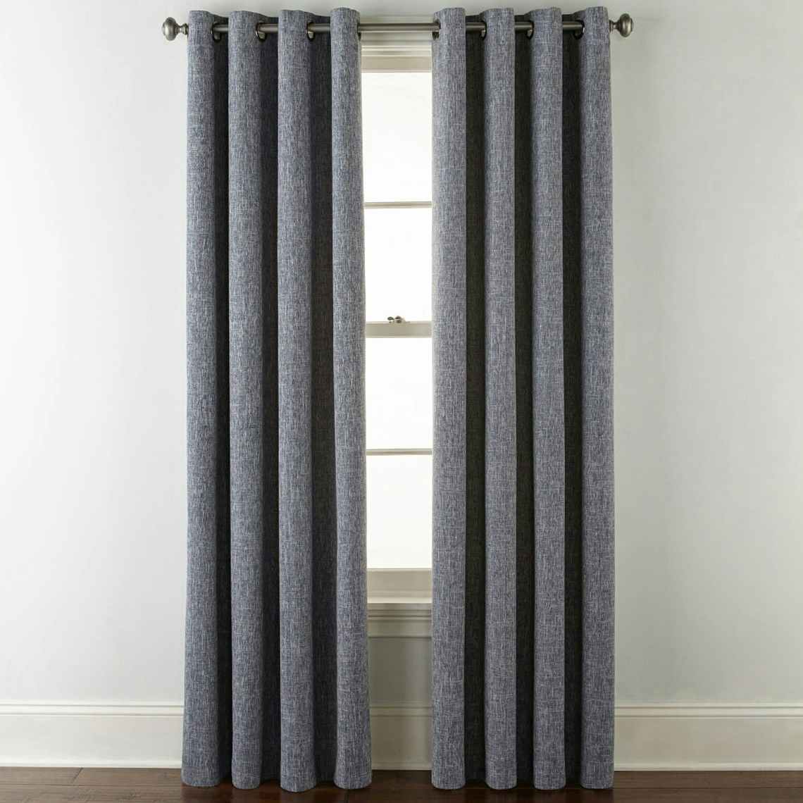 Gray blackout curtains
