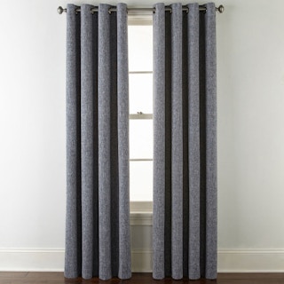 Gray blackout curtains
