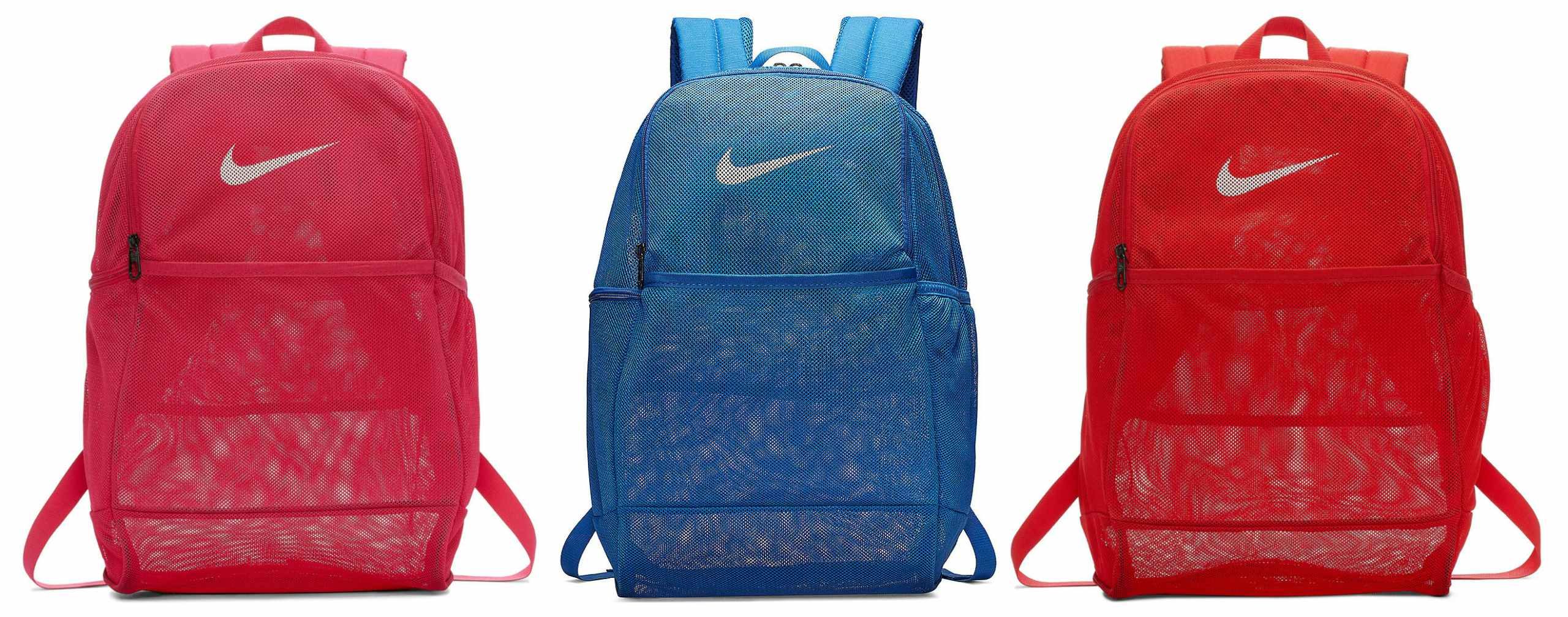 Three Nike backpacks