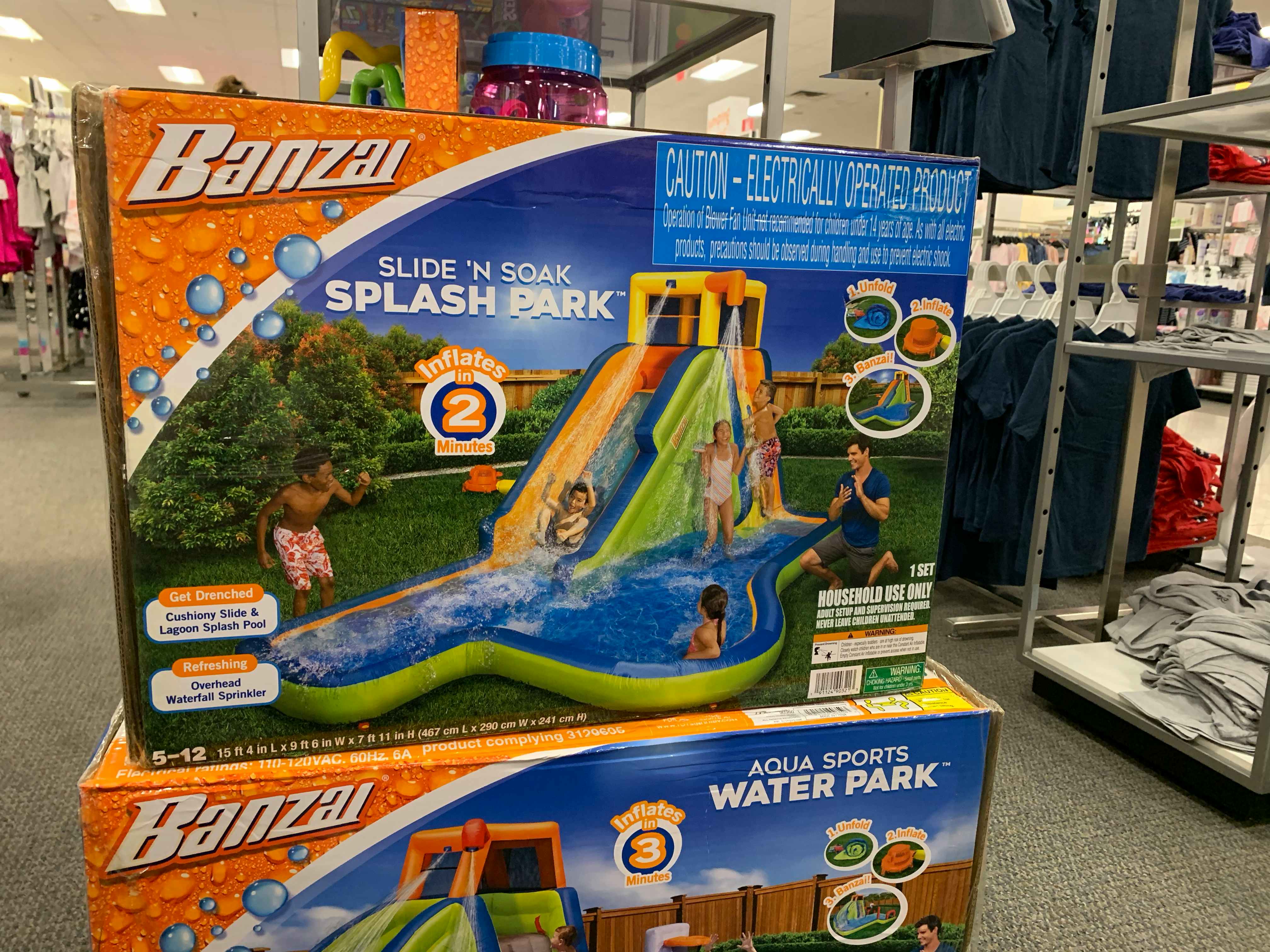 kohls banzai slide n soak splash plunge in store image 2021