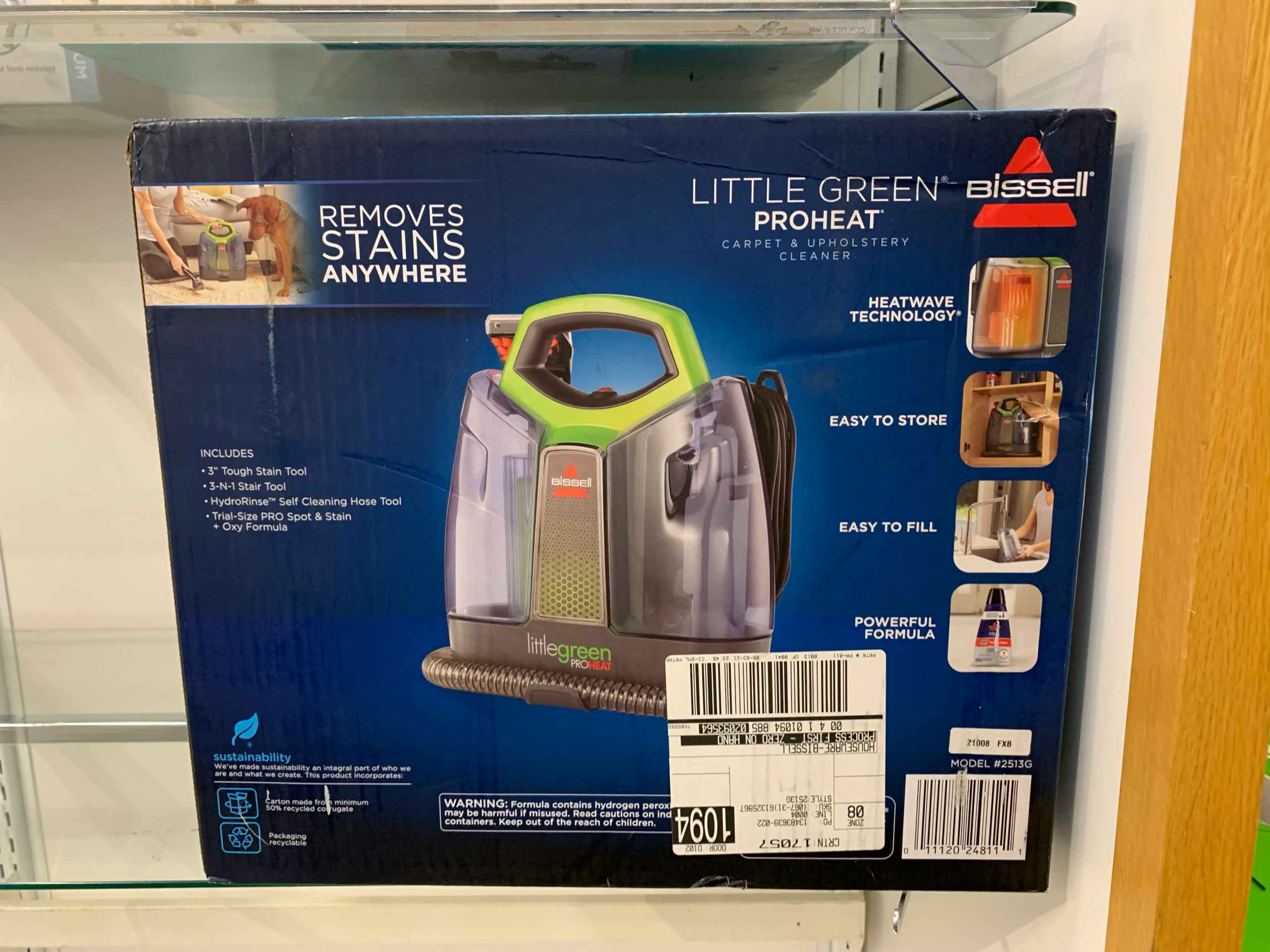 kohls bissell little green carpet cleaning machine in store image 2021 3