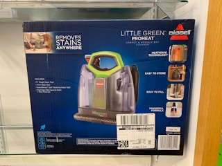 kohls bissell little green carpet cleaning machine in store image 2021 3
