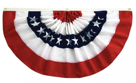 kohls Celebrate Americana Together 48-Inch Bunting Flag stock image 2021