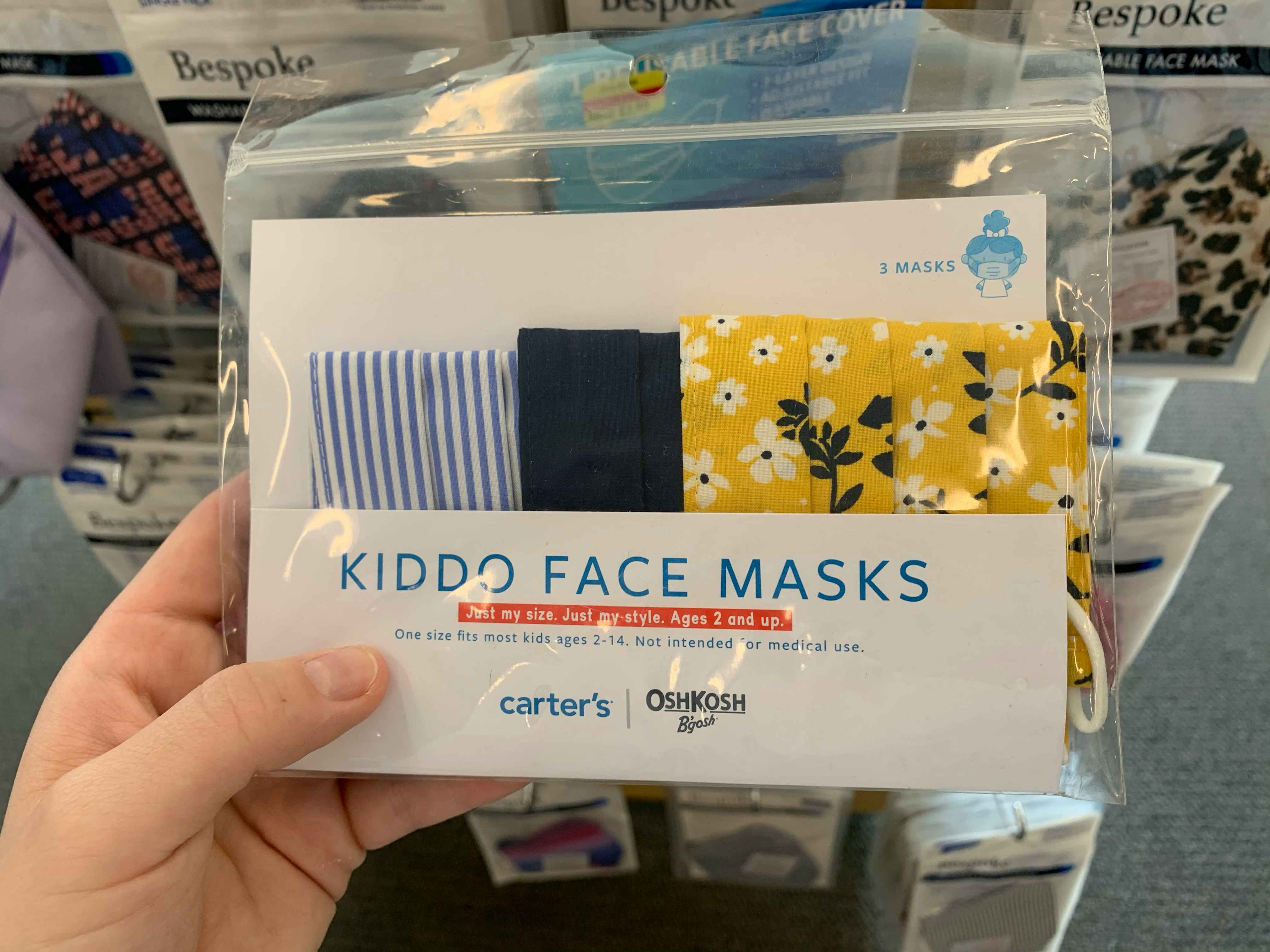 kohls clearance carters face masks 3 pack in store image 2021 2
