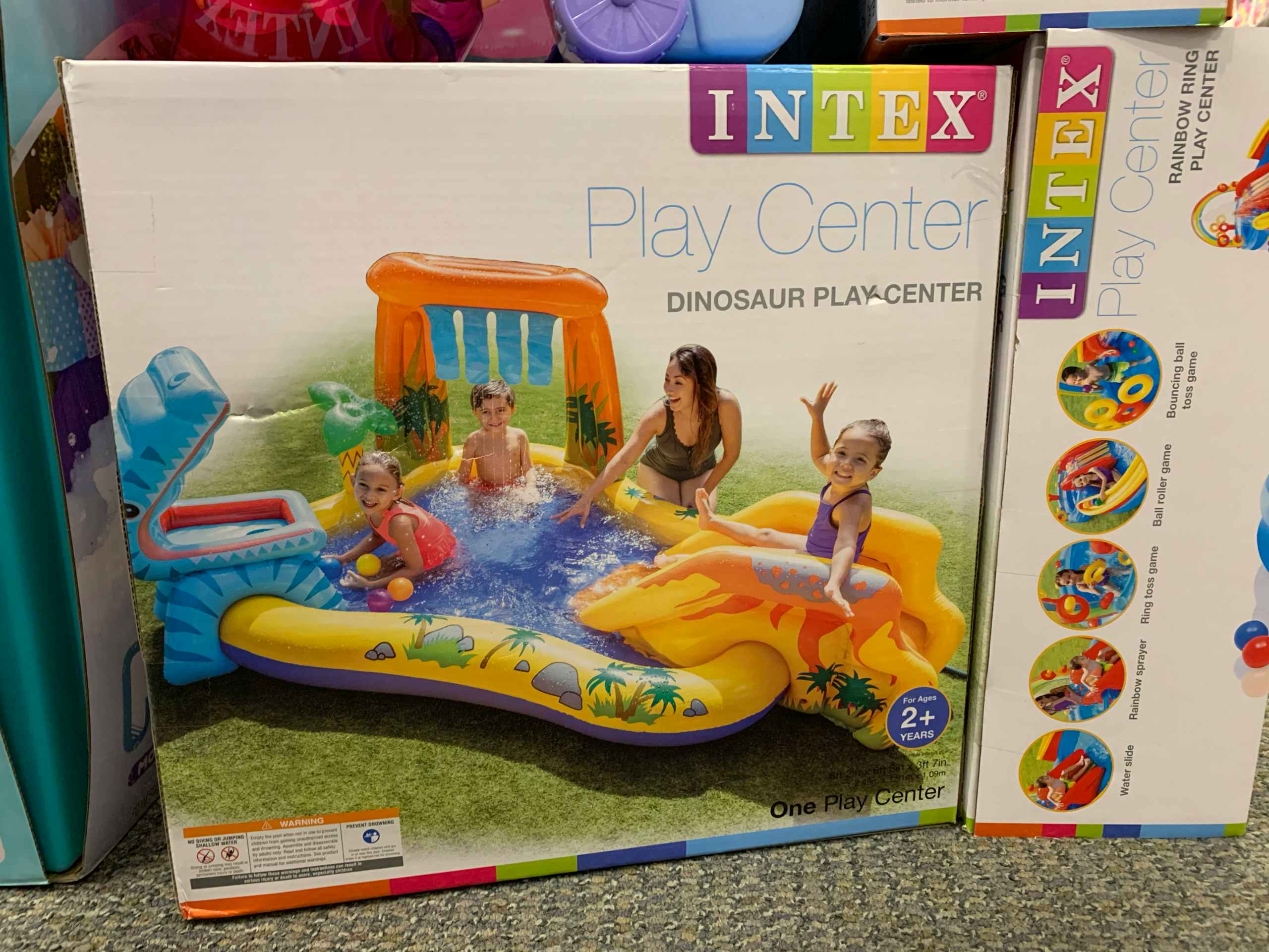 kohls intex play center dinosaur play center pool in store image 2021