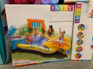kohls intex play center dinosaur play center pool in store image 2021