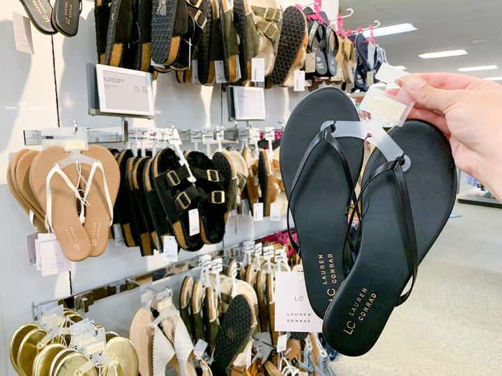 kohls lauren conrad sandals in store image 2021 gf